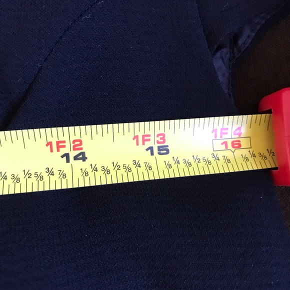 Tahari Black Belted SS Midi Dress With Split In Back Pleat Sz. 6 - Picture 14 of 16